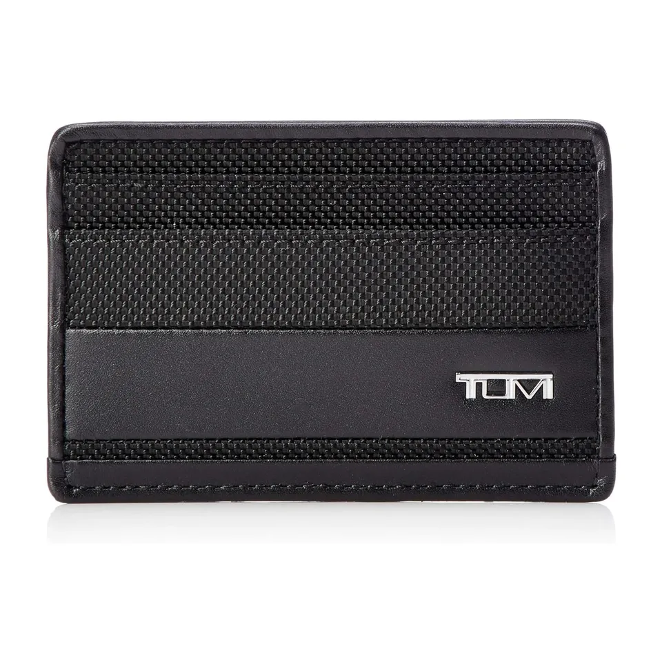 tumi-alpha-slim-card-case-wallet-minimalist-billfold-with-id-window-and-slip-poc image 1