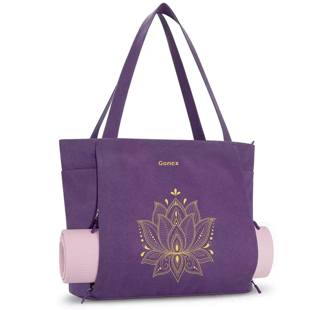 gonex-yoga-mat-bag-xl-full-zip-tote-with-multi-pockets-and-external-mat-pocket image 1