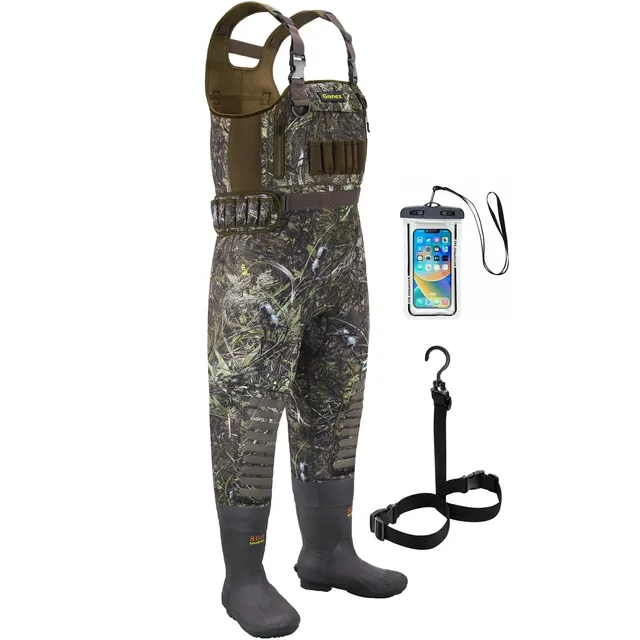 gonex-hunting-chest-waders-with-boots-4-5mm-neoprene-waterproof-waders-with-800g image 1