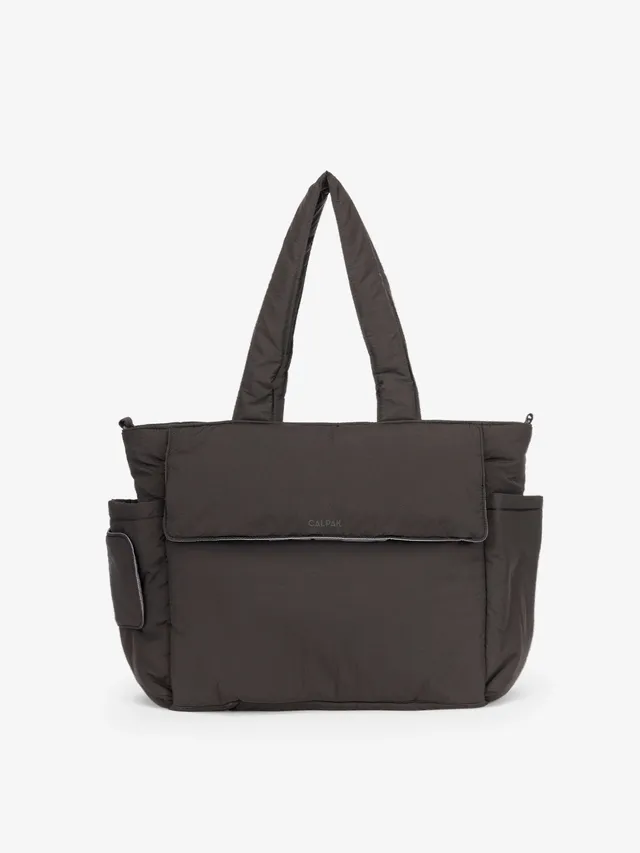 calpak-diaper-tote-bag-with-laptop-sleeve-insulated-bottle-pockets-luggage-sleev image 1