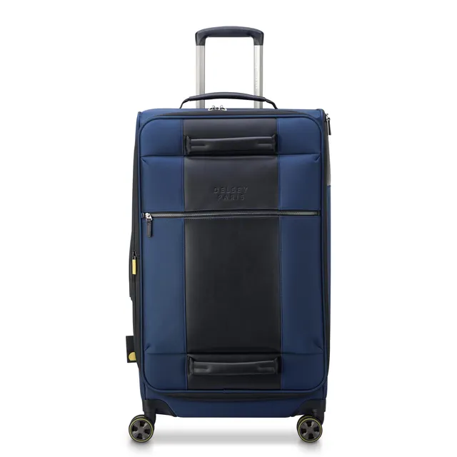 delsey-wagram-26-inch-softside-expandable-checked-trunk-with-double-spinner-whee image 1