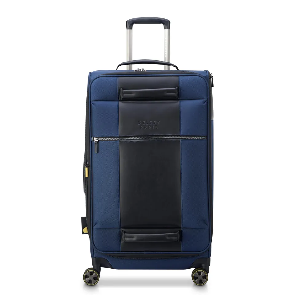 delsey-wagram-26-inch-softside-expandable-checked-trunk-with-double-spinner-whee image 1