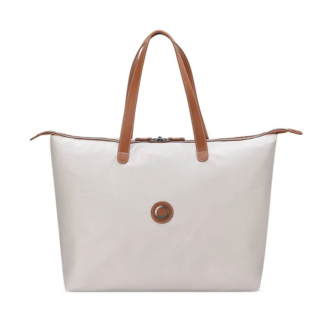 delsey-paris-chatelet-air-2-0-women-s-tote-bag-leather-like-accents-champagne-co image 1
