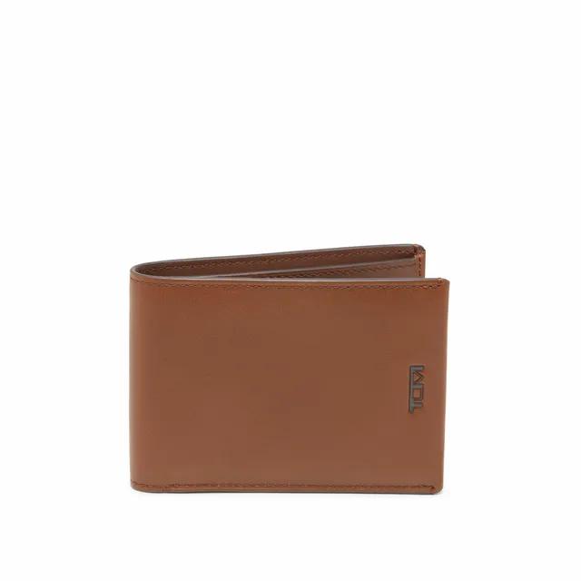 tumi-nassau-slim-single-billfold-leather-wallet-for-men-nappa-leather-cognac image 1