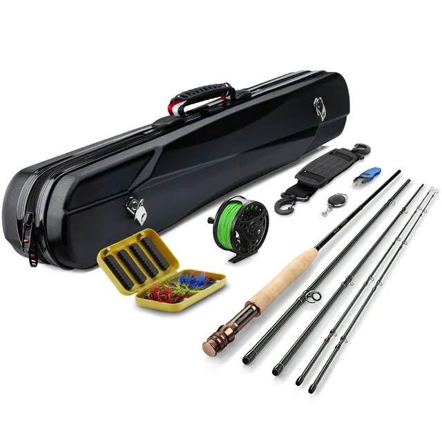 gonex-fly-fishing-rod-and-reel-combo-starter-kit-8-ft-5-weight-4-piece-fly-rod-w image 1