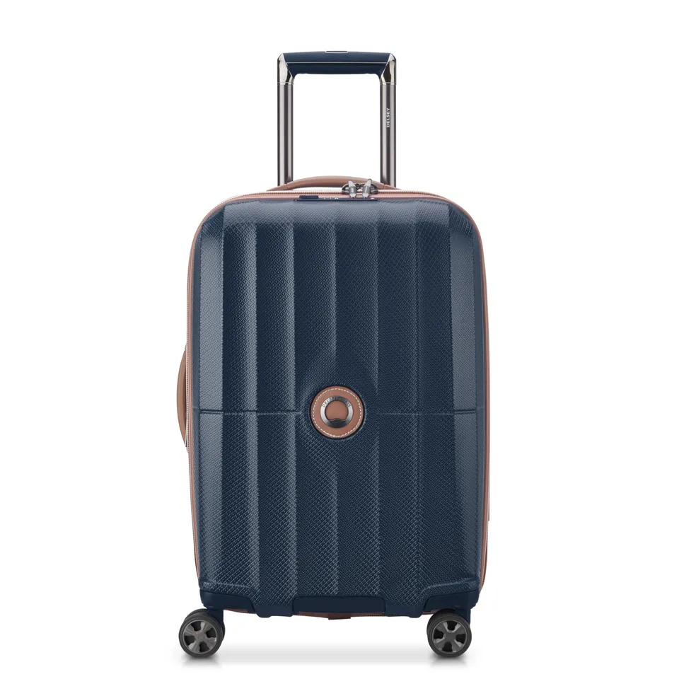 delsey-paris-carrousel-21-inch-carry-on-hardside-expandable-spinner-luggage-navy image 1