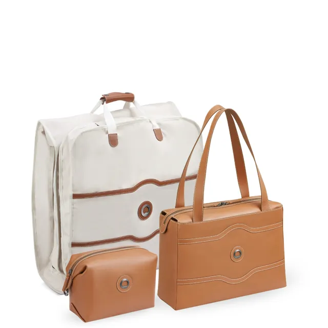 delsey-chatelet-air-2-0-leather-on-the-go-kit-3-piece-genuine-leather-travel-set image 1