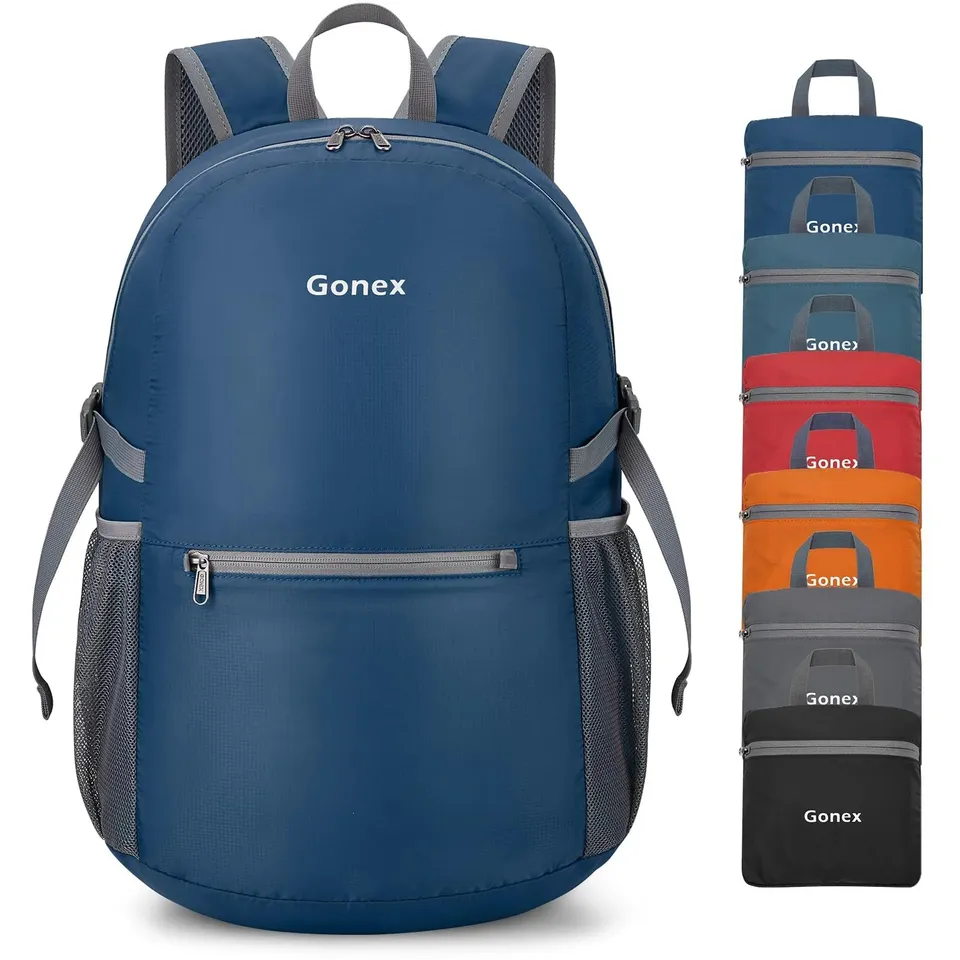 gonex-30l-lightweight-packable-backpack-ultra-light-foldable-daypack-dark-blue-3 image 1