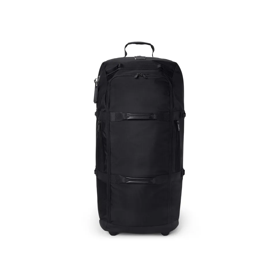 tumi-alpha-bravo-collapsible-duffel-85l-black-ballistic-nylon-travel-duffel-bag- image 1