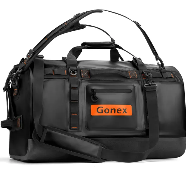 gonex-waterproof-duffle-bag-roll-top-dry-duffel-for-kayaking-camping-travel-90l- image 1