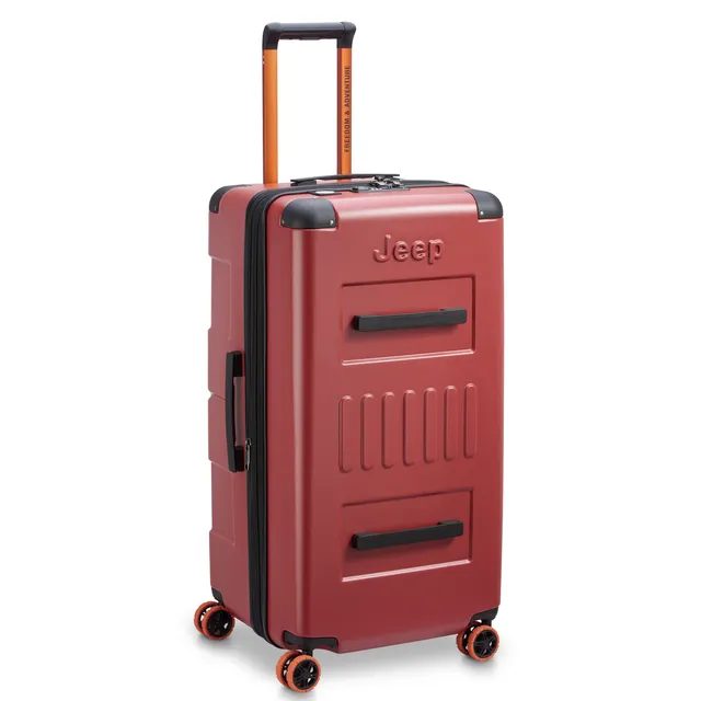 delsey-jeep-jh002b-large-expandable-spinner-trunk-hardside-checked-trunk-luggage image 1