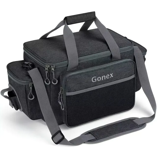 gonex-fishing-tackle-bag-with-large-front-pocket-8-pocket-multi-compartment-gear image 1