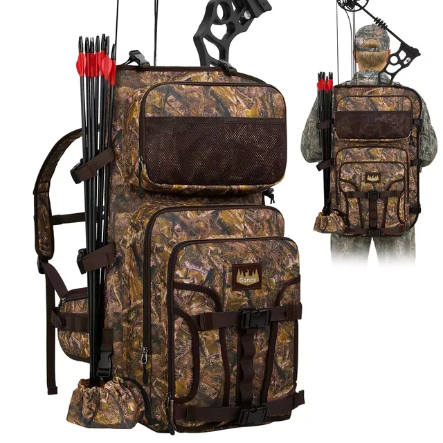 gonex-hunting-bow-and-arrow-backpack-with-detachable-arrow-case-900d-padded-comp image 1