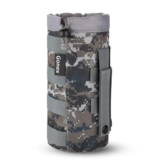 gonex-tactical-molle-water-bottle-pouch-900d-oxford-drawstring-holder-camo-green image 1