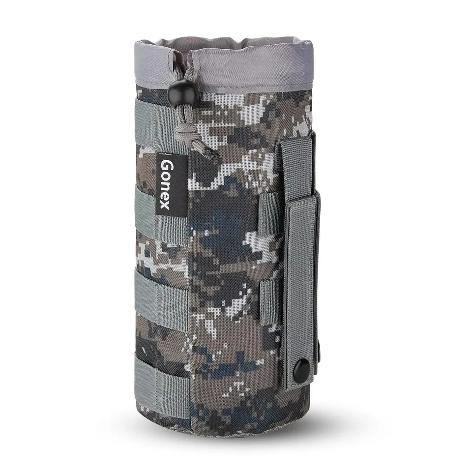 gonex-tactical-molle-water-bottle-pouch-900d-oxford-drawstring-holder-camo-green image 1