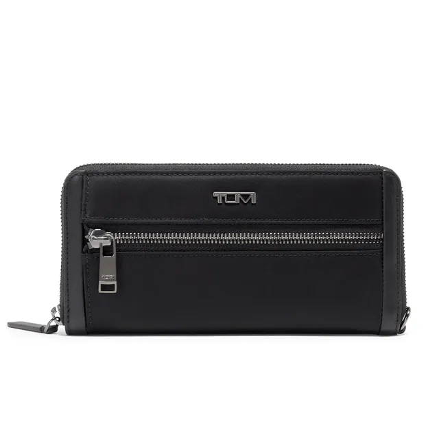 tumi-zip-around-continental-wallet-8-card-pockets-black-gunmetal-one-size image 1