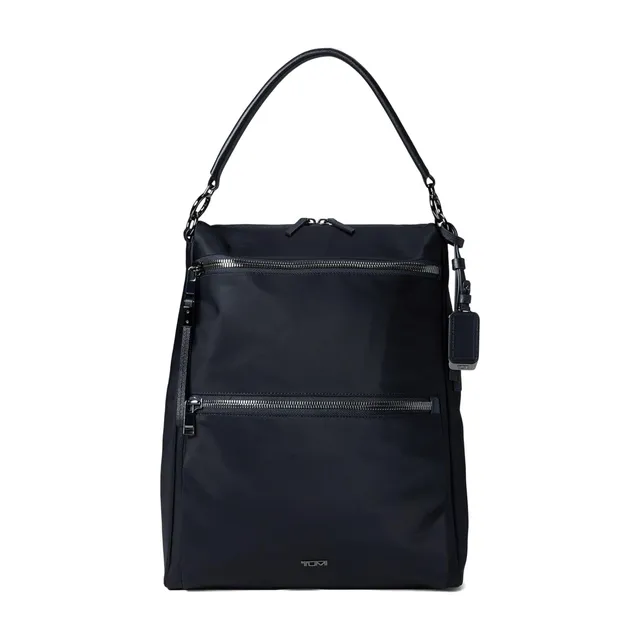 tumi-voyageur-leigh-convertible-backpack-tote-black-with-gunmetal-hardware-fits- image 1