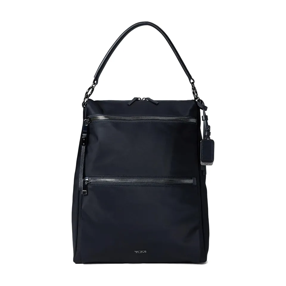 tumi-voyageur-leigh-convertible-backpack-tote-black-with-gunmetal-hardware-fits- image 1
