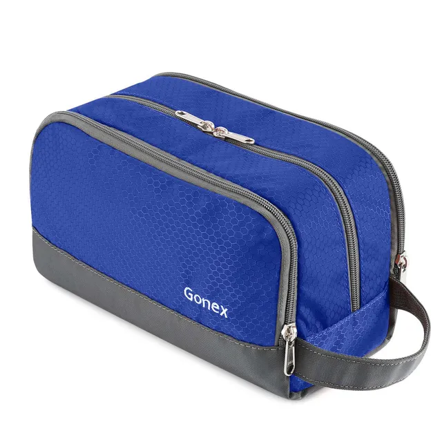 gonex-travel-toiletry-bag-water-resistant-nylon-dopp-kit-with-organized-compartm image 1