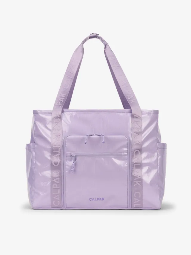 calpak-terra-35l-water-resistant-zip-tote-bag-roll-top-travel-tote-with-trolley- image 1