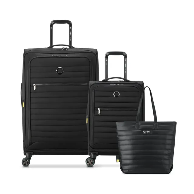 delsey-cruise-3-0-complete-traveler-set-3-piece-softside-luggage-bundle-with-tot image 1