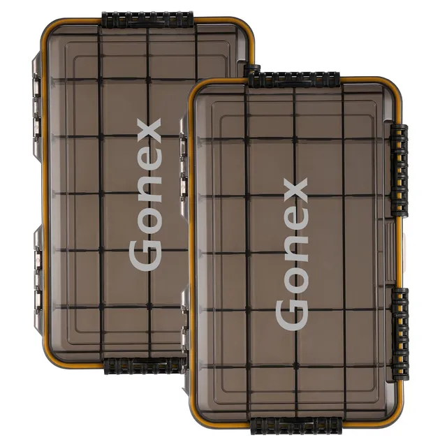 gonex-3700-waterproof-tackle-boxes-sealed-lid-fishing-lure-storage-with-cam-acti image 1