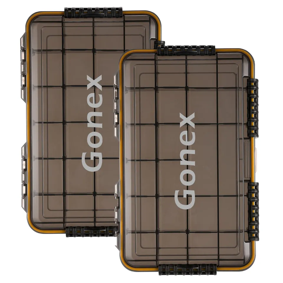 gonex-3700-waterproof-tackle-boxes-sealed-lid-fishing-lure-storage-with-cam-acti image 1