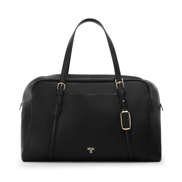 tumi-voyageur-oaklynn-weekender-women-s-leather-travel-everyday-carryall-bag-bla image 1