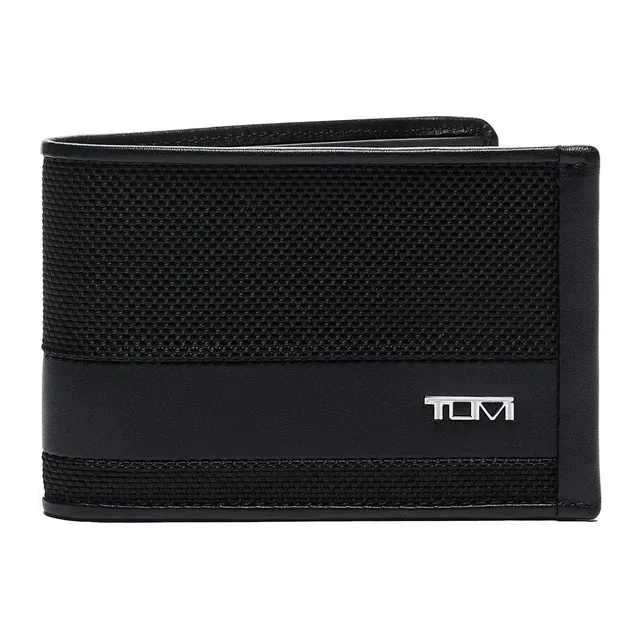 tumi-alpha-slim-single-billfold-wallet-ballistic-nylon-slim-bifold-with-hidden-c image 1