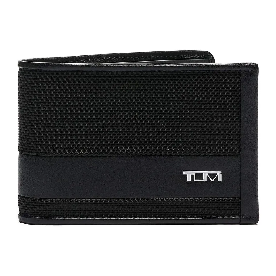 tumi-alpha-slim-single-billfold-wallet-ballistic-nylon-slim-bifold-with-hidden-c image 1