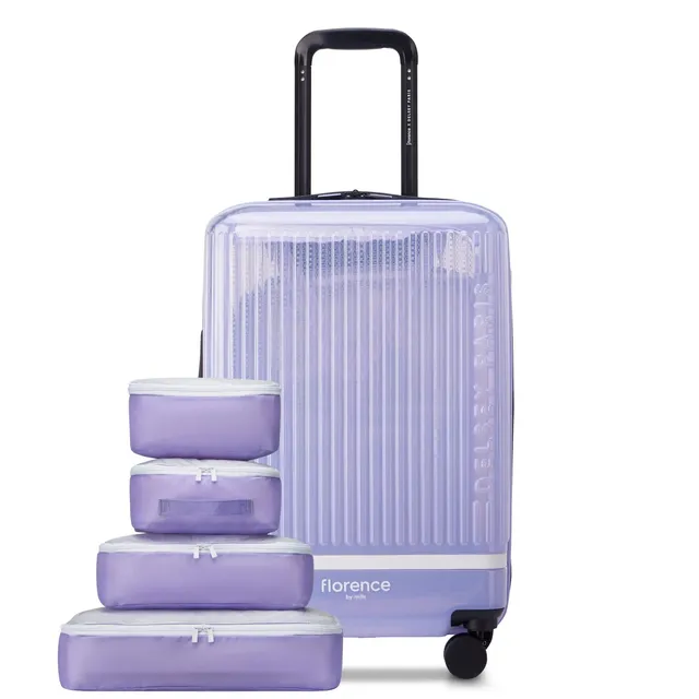 delsey-gotta-glow-23-carry-on-plus-expandable-spinner-gradient-see-through-polyc image 1