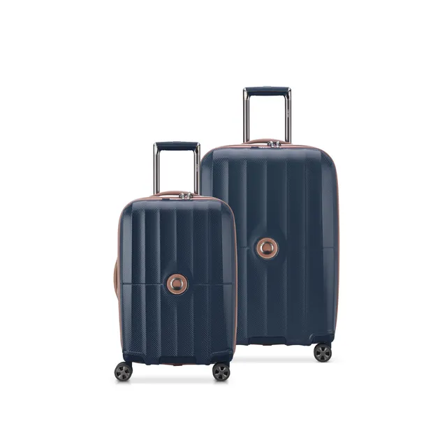 delsey-carrousel-2-piece-luggage-set-hardside-carry-on-large-checked-spinner-wit image 1