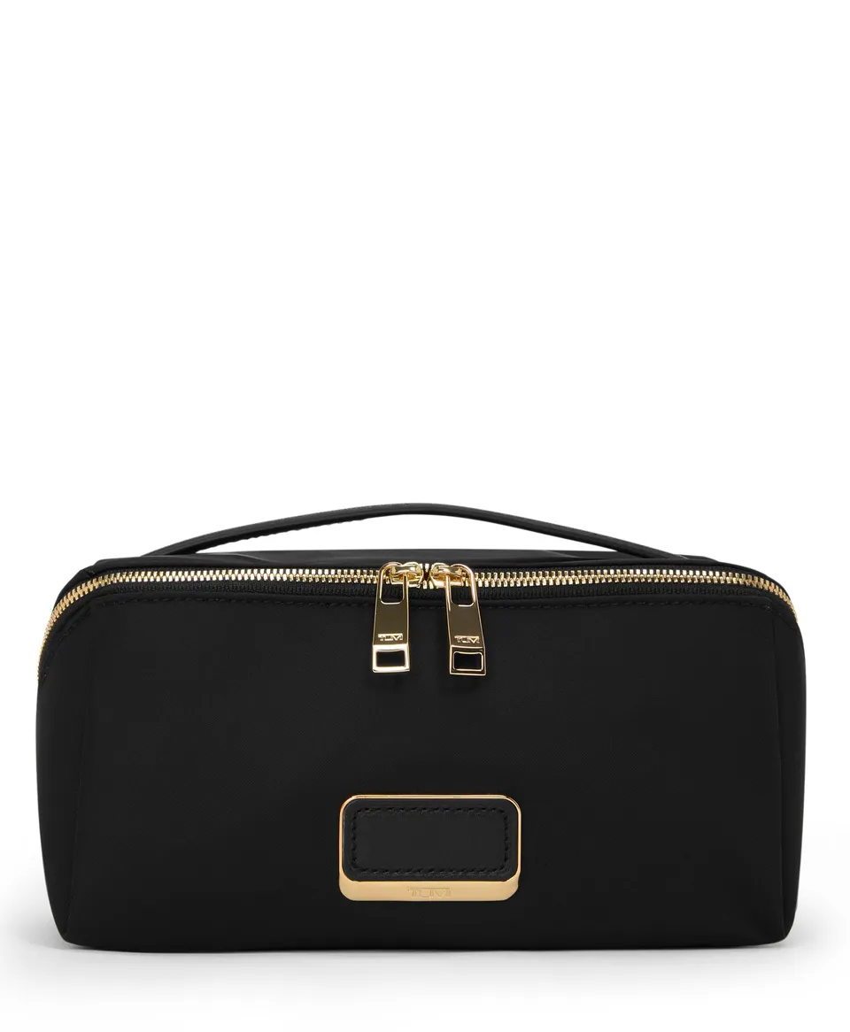 tumi-womens-dallas-cosmetic-bag-lay-flat-travel-toiletry-case-with-wipeable-lini image 1