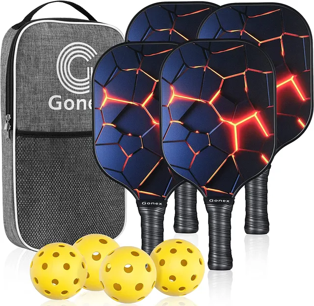 gonex-pickleball-paddles-set-of-4-usapa-approved-graphite-carbon-fiber-paddles-w image 1