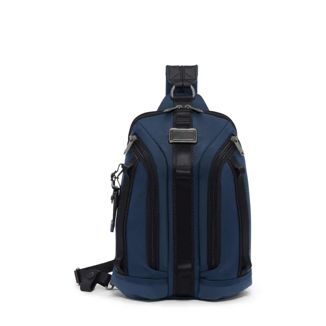 tumi-alpha-bravo-knight-sling-convertible-sling-to-backpack-bag-navy-magnetic-st image 1