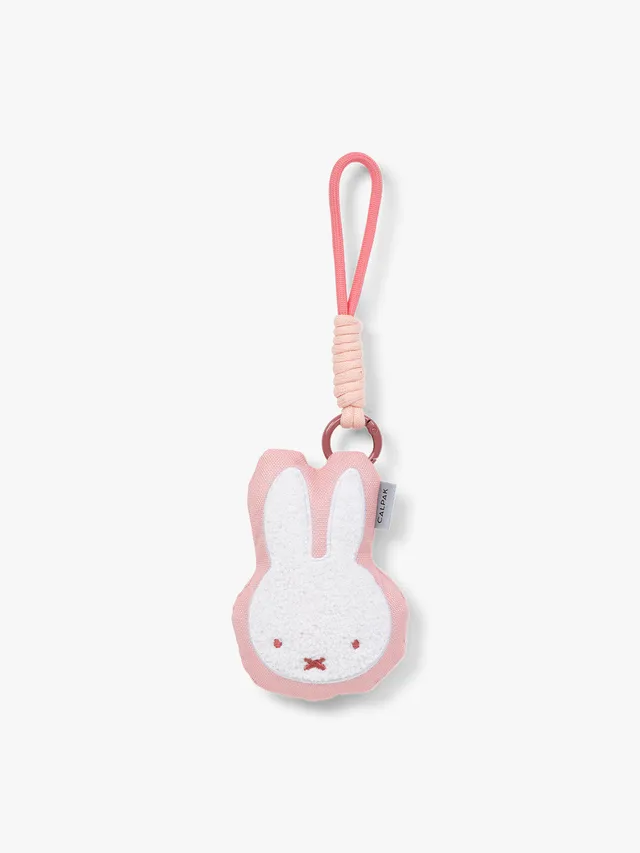 calpak-miffy-pluffy-bag-charm-soft-plush-clip-on-accessory image 1