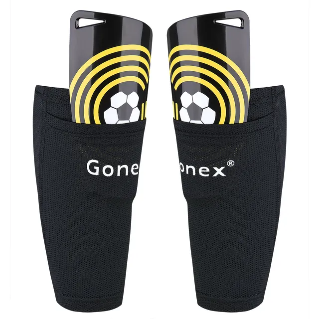 gonex-soccer-shin-guards-for-kids-adults-lightweight-pp-plates-with-gridded-eva- image 1