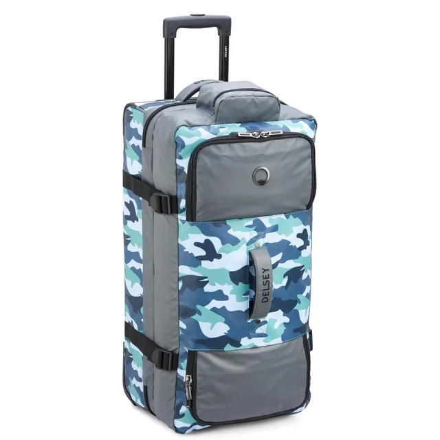 delsey-raspail-large-wheeled-duffel-28-recycled-water-resistant-duffel-with-secu image 1