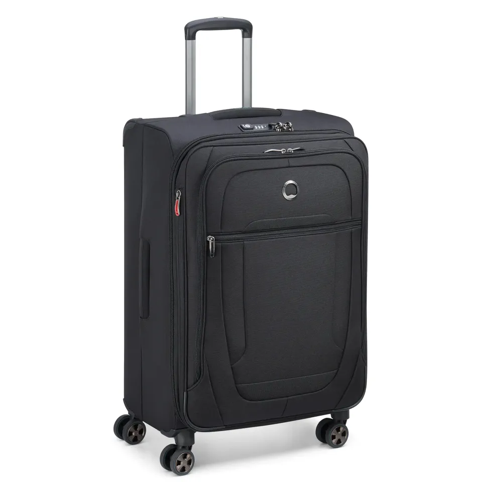 delsey-helium-dlx-medium-expandable-spinner-25-inch-lightweight-softside-checked image 1