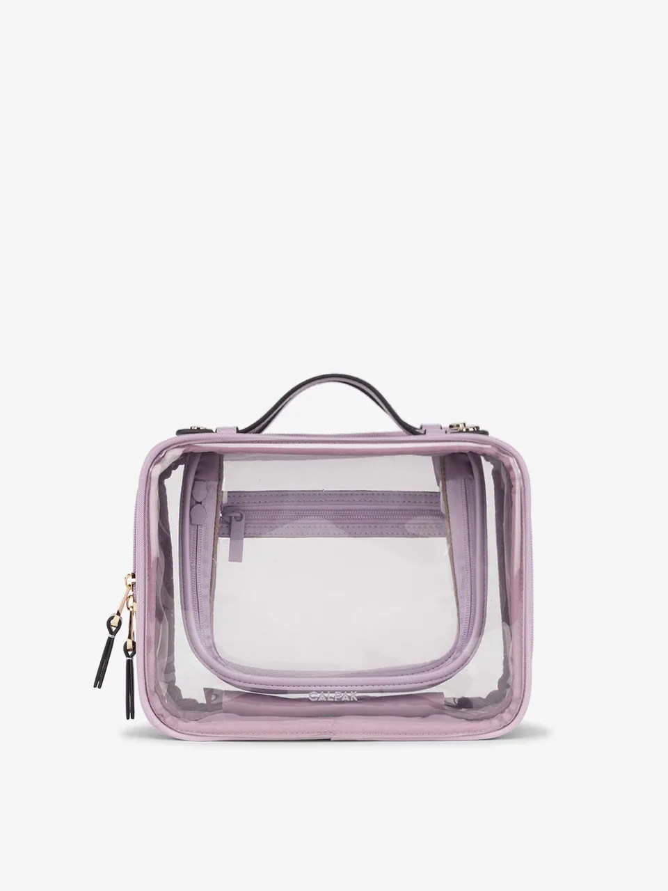 calpak-medium-clear-cosmetics-case-see-through-travel-beauty-organizer-with-spac image 1