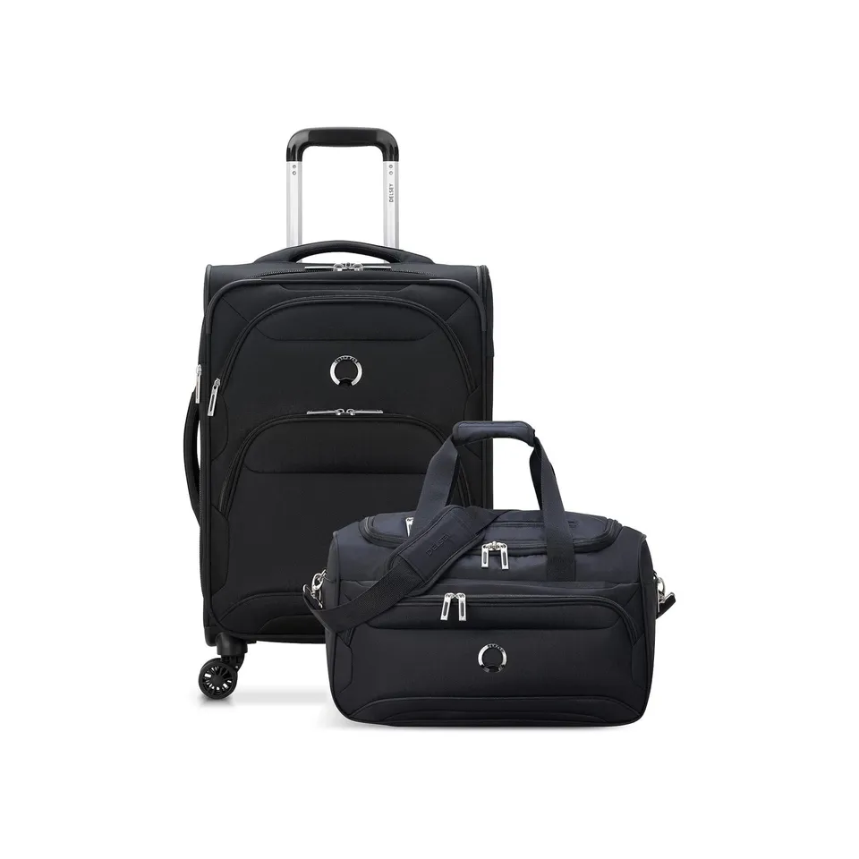 delsey-sky-max-2-0-2-piece-carry-on-spinner-and-duffel-set-water-resistant-softs image 1