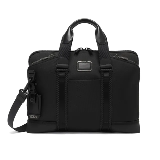 tumi-alpha-bravo-academy-brief-slim-15-laptop-briefcase-black image 1