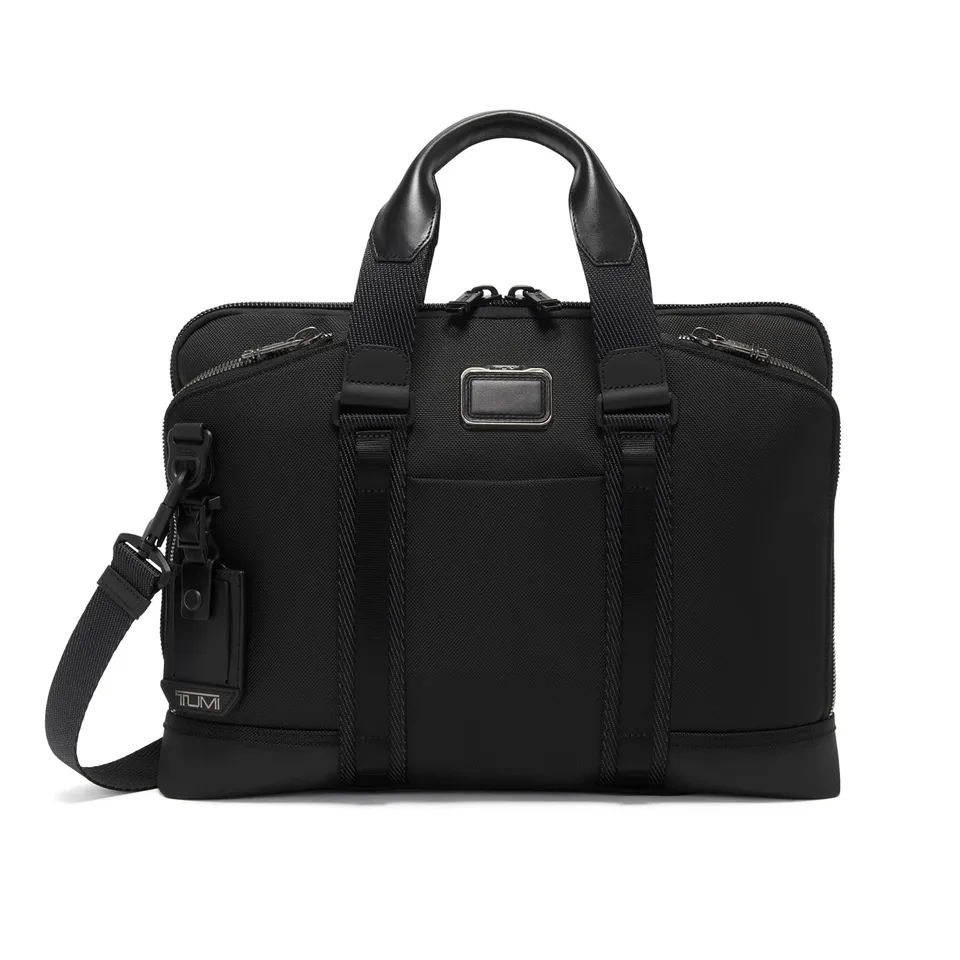 tumi-alpha-bravo-academy-brief-slim-15-laptop-briefcase-black image 1