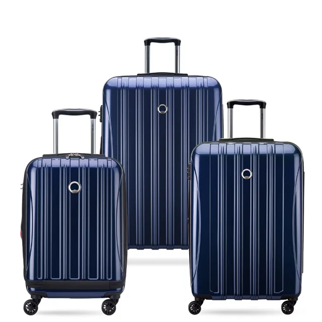 delsey-helium-aero-metallic-blue-3-piece-hardside-luggage-set-expandable-carry-o image 1