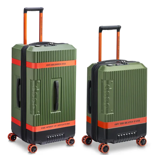 delsey-x-jeep-jh001a-2-piece-polycarbonate-luggage-set-expandable-carry-on-large image 1