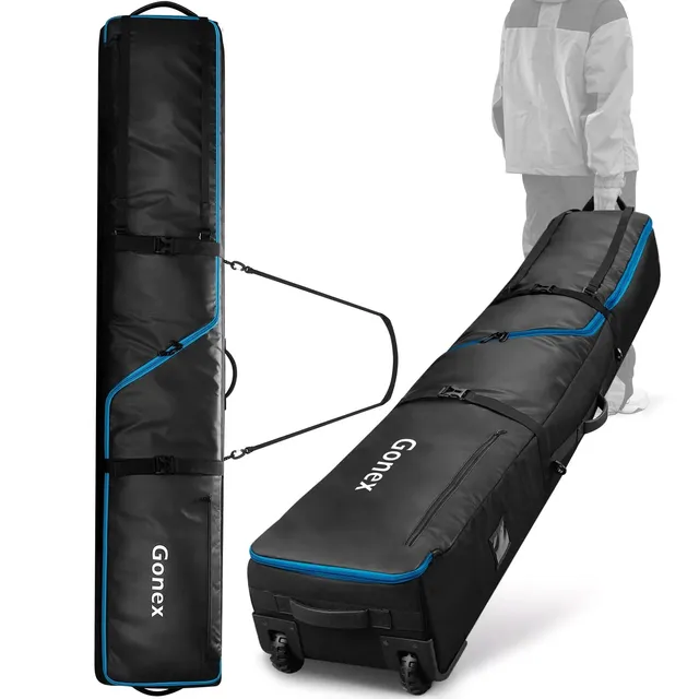 gonex-snowboard-bag-with-wheels-padded-wheeled-board-bag-adjustable-175-190cm-12 image 1