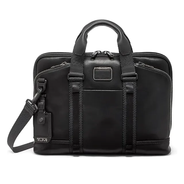 tumi-alpha-bravo-academy-compact-leather-laptop-briefcase-15-laptop-slim-travel- image 1