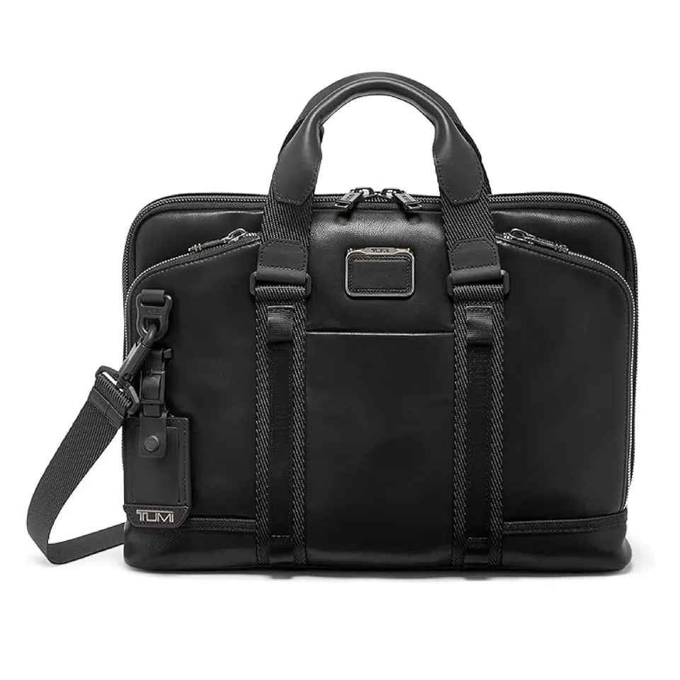 tumi-alpha-bravo-academy-compact-leather-laptop-briefcase-15-laptop-slim-travel- image 1