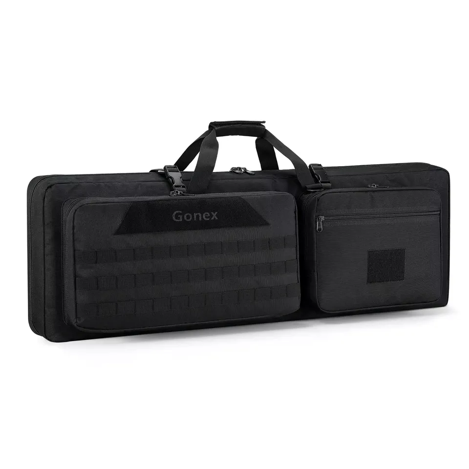 gonex-36-double-tactical-rifle-case-padded-dual-firearm-soft-gun-bag-with-divide image 1