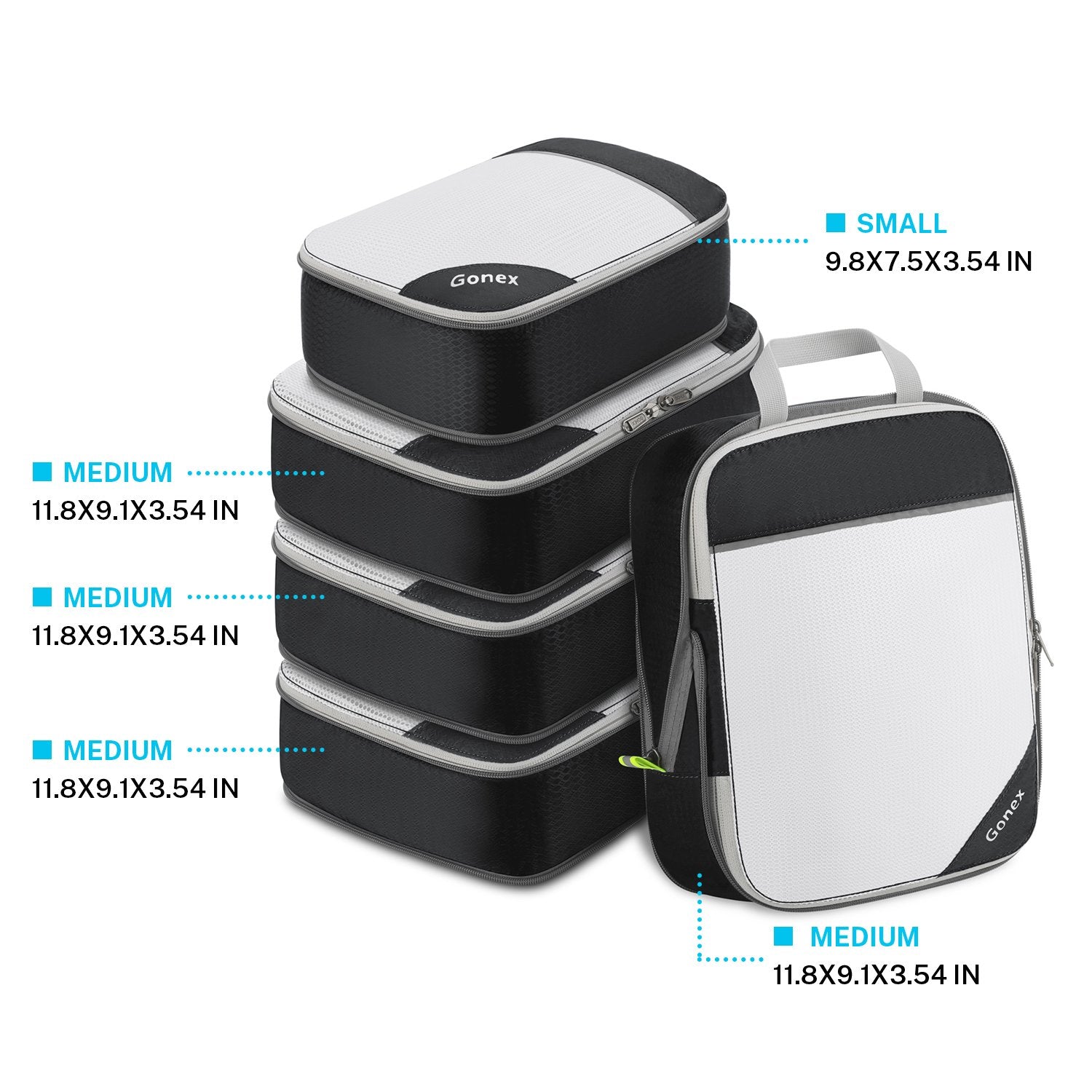 gonex-4m-1s-compression-packing-cubes-set-soft-nylon-mesh-top-space-saving-lugga image 7